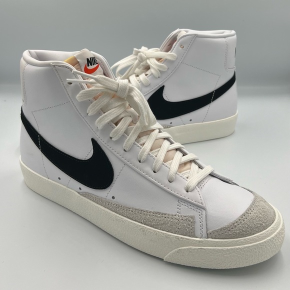 Nike Blazer Mid 77 Vintage White Black - Men’s 9.5 - Picture 1 of 8
